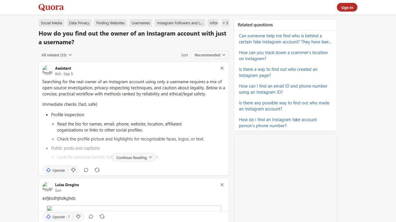 How to find out the owner of an Instagram account with just a username - Quora