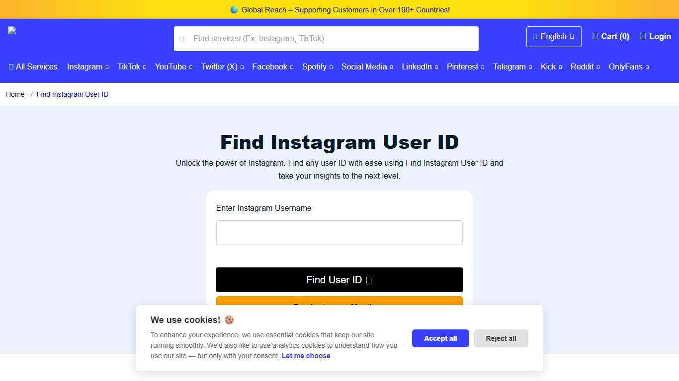 Find Instagram User ID By Username | Media Mister